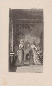 Clarisse Tells Her Sister Arabella Some Biting Truths by Daniel Nikolaus Chodowiecki