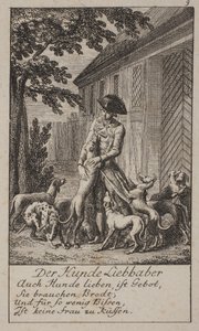 The Dog Lover by Daniel Nikolaus Chodowiecki