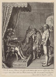 Noble Scene from the Life of Louis the Pious by Daniel Nikolaus Chodowiecki