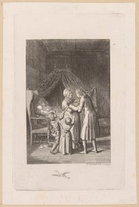 Joy over the New Arrival [Childbirth] by Daniel Nikolaus Chodowiecki