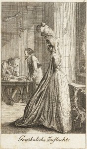 Illustration for “Life of a Badly Brought Up Young Lady” by Daniel Nikolaus Chodowiecki