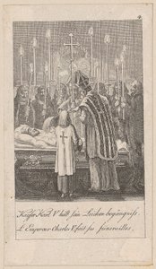 Emperor Charles V Holds His Funeral, Plate 4 from the Series 