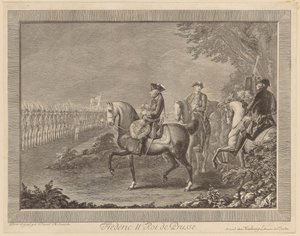 King Frederick II of Prussia, Guard Parade in Potsdam