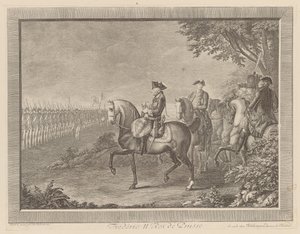 King Frederick II of Prussia, Guard Parade in Potsdam by Daniel Nikolaus Chodowiecki