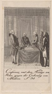 Conference with the King of Poland Regarding the Conquest of Moravia by Daniel Nikolaus Chodowiecki