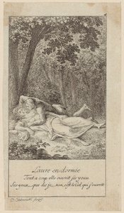 Laure Sleeping by Daniel Nikolaus Chodowiecki