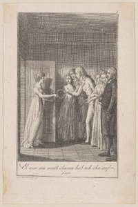 Minchen Brings Her Lover the Withered Wreath, Sheet 8 from the Series 