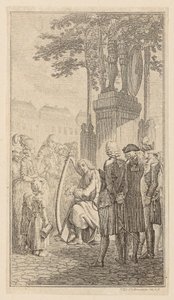 Minnesinger, Plate 1 from the first edition of "Poems by Gottfried August Bürger" by Daniel Nikolaus Chodowiecki