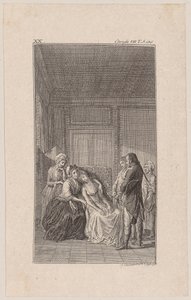 Colonel Morden Visits the Sick Clarisse by Daniel Nikolaus Chodowiecki