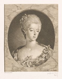 Portrait of Wilhelmina of Prussia by Daniel Nikolaus Chodowiecki