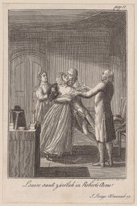 Robert and Louise Embrace by Daniel Nikolaus Chodowiecki