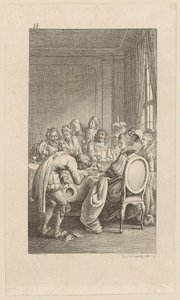 Title Copperplate for "Gil Blas of Santillana", Volume 2 by Daniel Nikolaus Chodowiecki