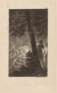 Title Copper for "Gil Blas of Santillana", Volume 3 by Daniel Nikolaus Chodowiecki