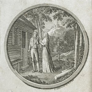 Title Page and Vignette for La Fontaine