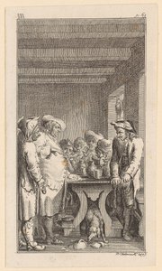 Vogt, Scheerer and Christians at the Table by Daniel Nikolaus Chodowiecki