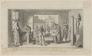 Workshop of a Turner by Daniel Nikolaus Chodowiecki