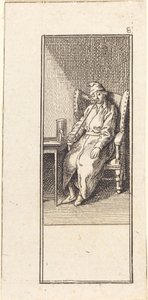 Young Man Seated, Smoking