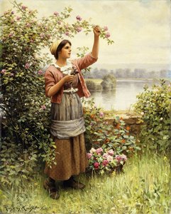 Cutting Roses Along the Seine