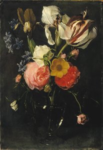Flowers in a vase by Daniel Seghers