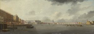 A View of the Thames Looking East with the Adelphi, Somerset House, and Saint Paul