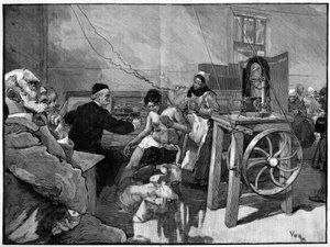 Electrotherapy at the Salpetriere: Diagnosis by Dr. Vigouroux in 1887 by Daniel Urrabieta Vierge