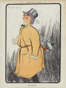 Albert Brasseur, French Comedian and Operetta Singer (Illustration for Le Rire)