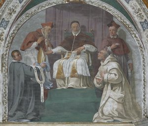 Pope Approving the Carthusian Order by Daniele Crespi