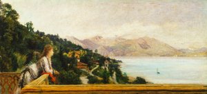 View of Lake Maggiore from Villa of Ada Troubetzkoy by Danielle Ranzoni