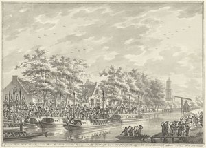 Arrival of the Amsterdammers in Utrecht, 1787 by Daniël Kerkhoff