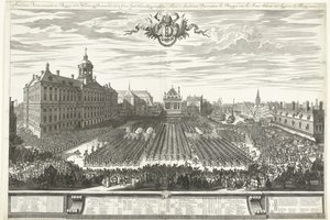 Militias on the Dam during the Amsterdam Fair, 1686