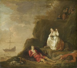 Theagenes and Chariclea by Daniël Thivart