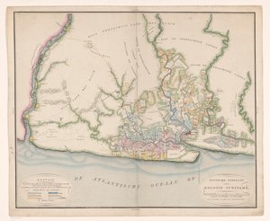 Part of a Map of Suriname, General Map of the Colony of Suriname, Mainly Showing the Current Cultivation of the Colony