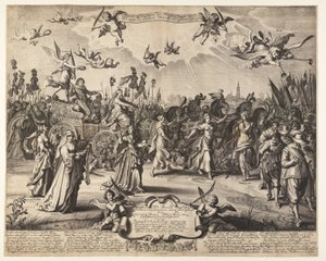 The Triumphal Car of Prince Hendrik of Orange by Daniël van den Bremden