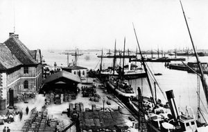 Copenhagen Harbour, c.1880 by Danish Photographer
