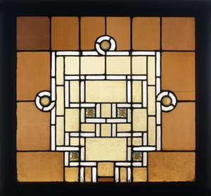 A Leaded Glass Window for the Chicago Auditorium by Dankmar Adler