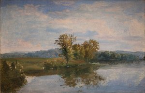 A View of Lake Vejl near Silkeborg, Jutland by Dankvart Dreyer