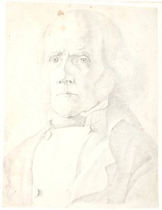 An old man with long hair by Dankvart Dreyer