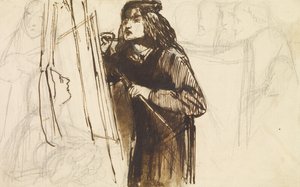 A Painter at Work by Dante Gabriel Charles Rossetti