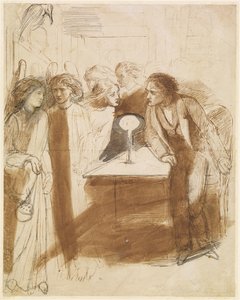 The Raven - Angel Footfalls by Dante Gabriel Charles Rossetti