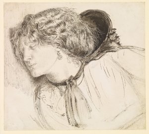 Found - Study for the Head of the Girl by Dante Gabriel Rossetti