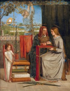 The Girlhood of Mary Virgin by Dante Gabriel Charles Rossetti