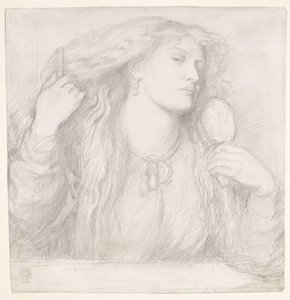 Woman Combing Her Hair, Fanny Cornforth by Dante Gabriel Rossetti