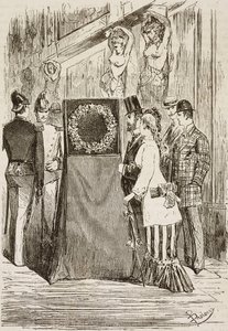 The Wreath to Charles Albert on Display in Capitoline Hill, Rome, Italy, Engraving by Dante Paolocci from L