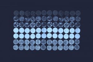 Abstract Blue Circles by Danushka Abeygoda