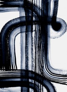 Abstract Blue Strokes