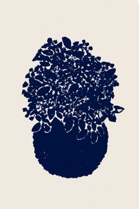 Abstract Indigo Plant by Danushka Abeygoda