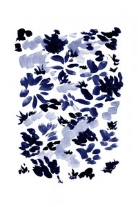 Blue White Spring Abstract by Danushka Abeygoda