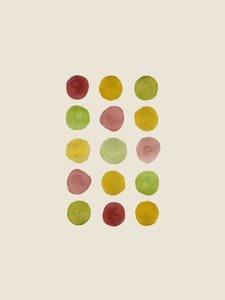 Muted Watercolor Dots by Danushka Abeygoda