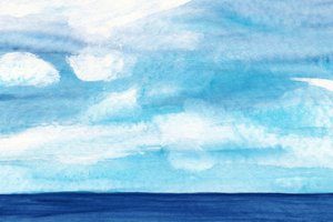 Serene Blue Seascape by Danushka Abeygoda