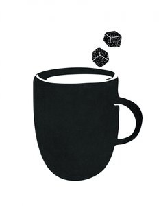 Sweet Black Coffee Mug by Danushka Abeygoda